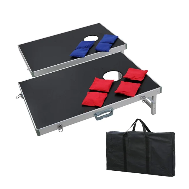 cornhole  game Lightweight Portable Aluminum Bean Bag Toss Set Tailgate Party Backyard BBQ cornhole boards