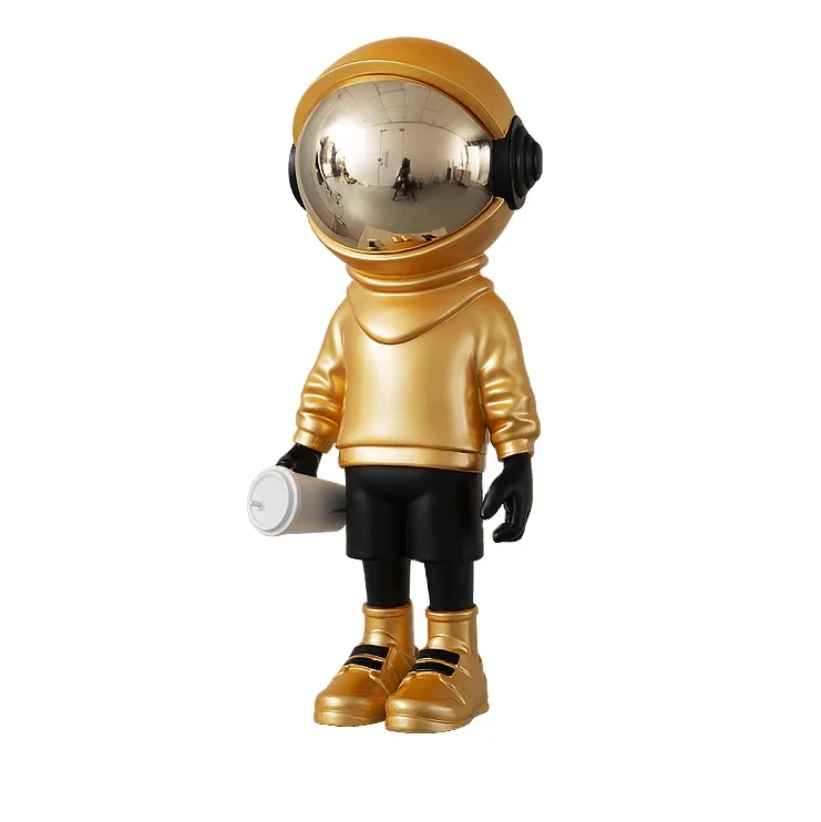 Decorative Astronaut Bunny Resin Modern Resin Little Astronaut For Home Decor