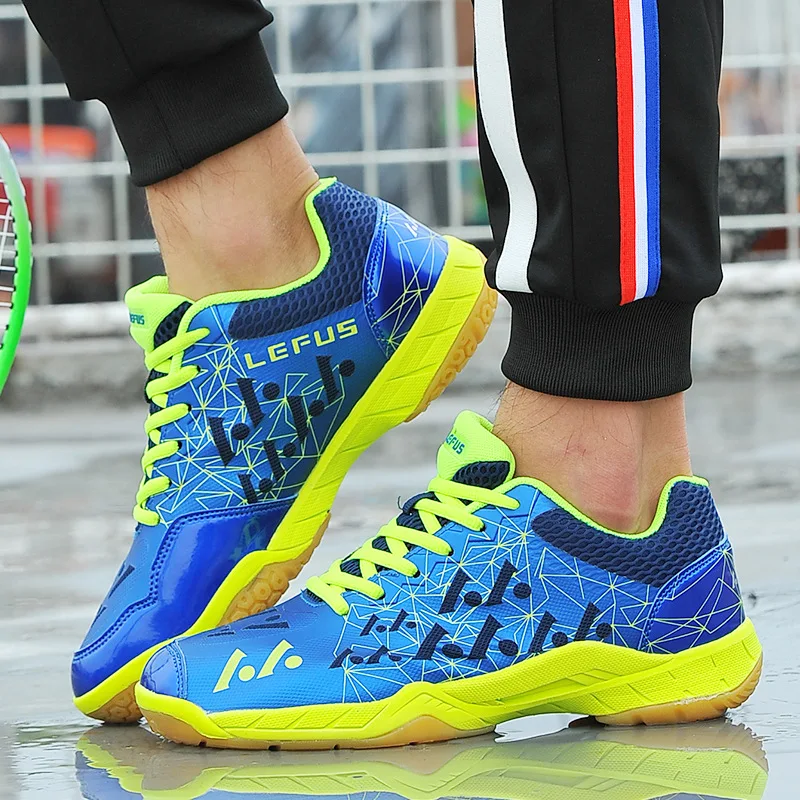 Профессиональная фабричная Спортивная безопасная МУЖСКАЯ ТЕННИСНАЯ СПОРТИВНАЯ обувь унисекс для бадминтона с обслуживанием OEM