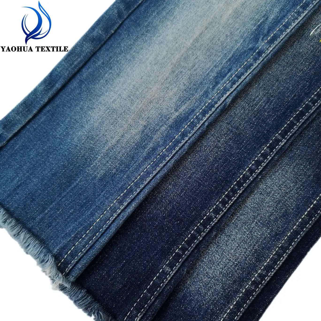 T838 High quality Foshan denim fabric manufacture 98% cotton 2% spandex stretch denim fabric for jeans