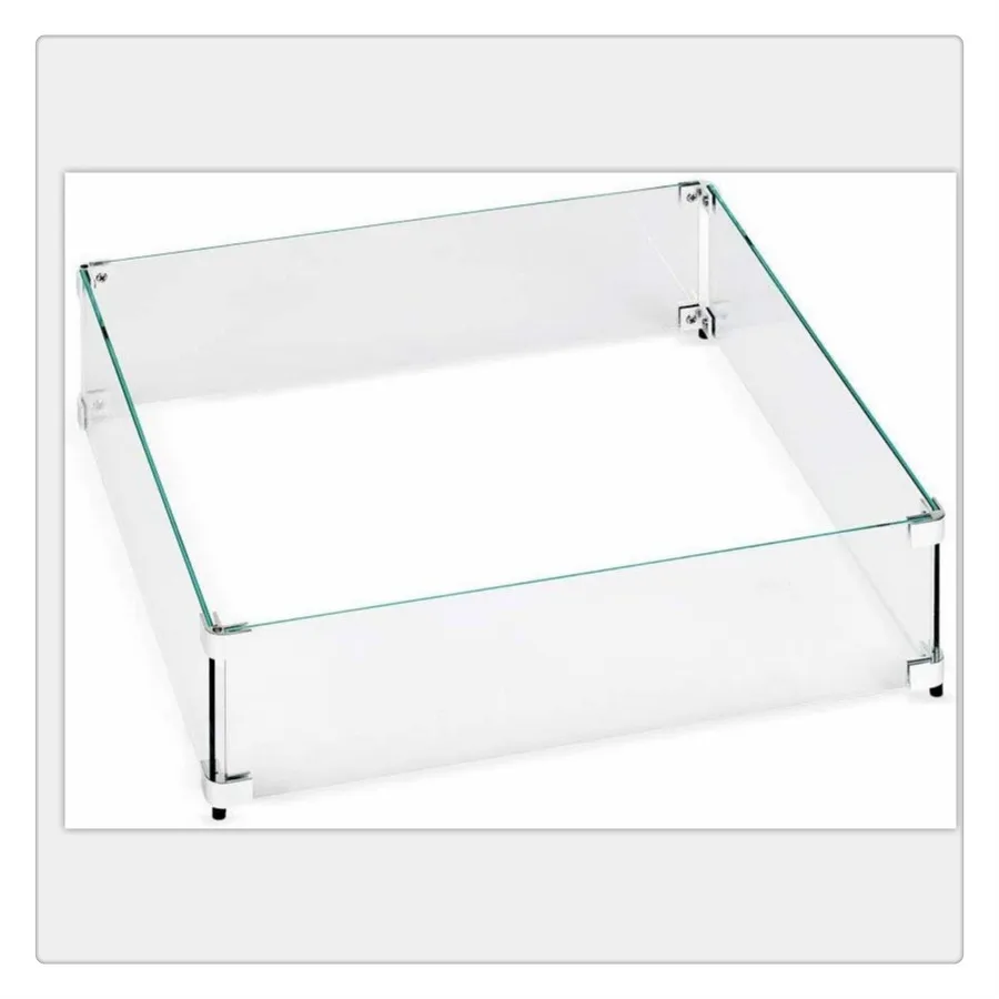 Щит от ветра ветрозащитный экран для костра защита от ветра огонь из закаленного стекла стойкого к механическим повреждениям