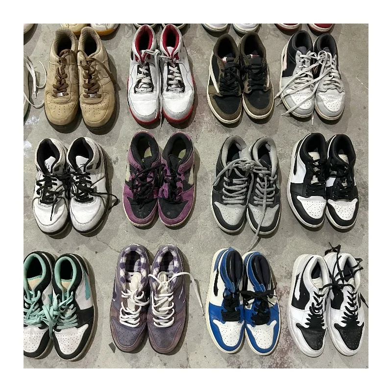 S05 used shoes for men second hand branded basketball sports running shoes sneakers in bales