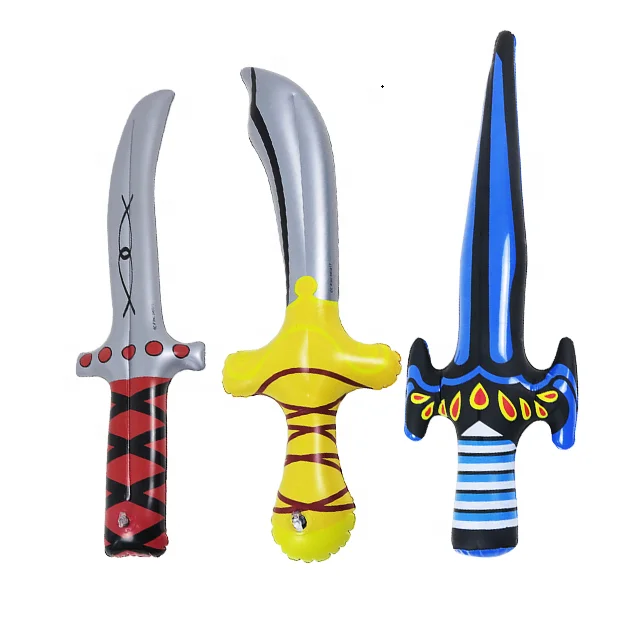 Inflatable Pirates Sword Birthday Party Supplies Cosplay Toys Stage Props Summer Pool Swimming Party Water Toys