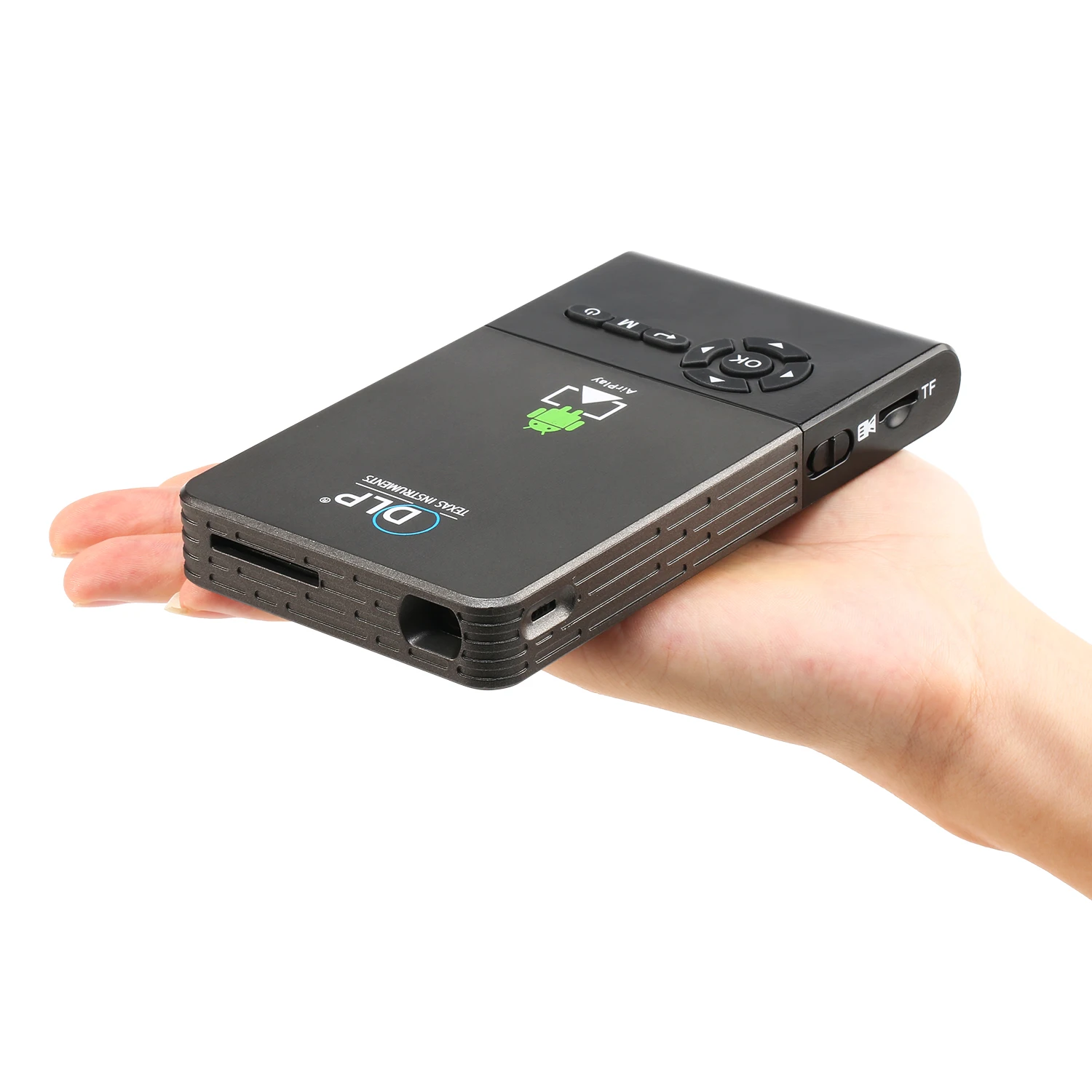 2021 новейший DLP WVGA854x480p 1G/8G Android 6,0 RK3128 5G, Wi-Fi, портативный проектор для домашнего кинотеатра проектор C2 проектор