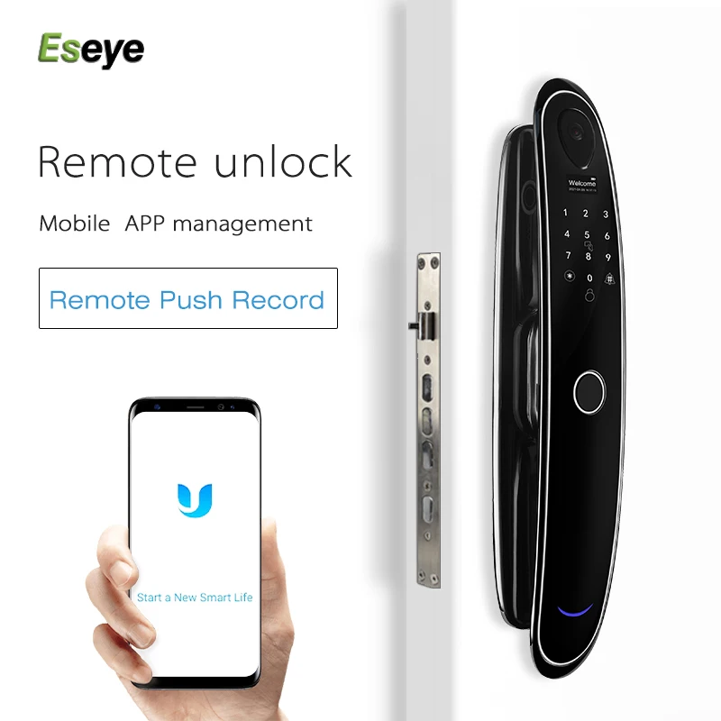 Waterproof Tuya Door Lock Wifi Fingerprint Fully Automatic Intelligent Camera Zigbee Smartlock Smart Locks
