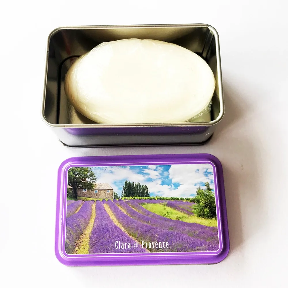 tin box factory empty painted rectangle soap box metal