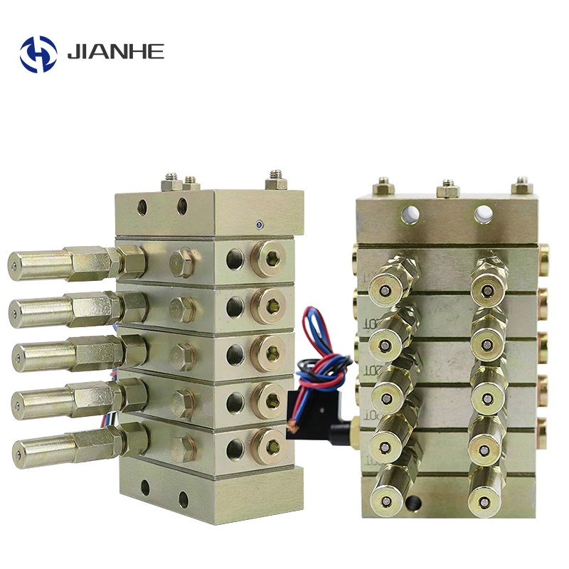 Used with Lubrication Pump Grease Separator  Lubrication divider valves for progressive lubrication systems