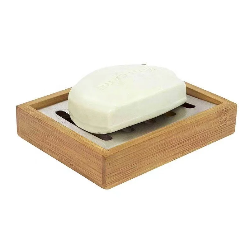 Diyue Factory Outlet Bathroom 6 PC Customized Eco-friendly Natural Dish Soap Dispenser Set Wash Bamboo Bathroom Accessories Sets