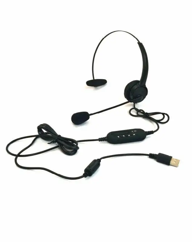 
HOT Usb Skype Headset Call Center Headphone With Noise Canceling Binaural Microphone for call center 