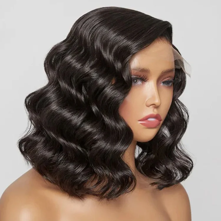 Raw Hd Lace Frontal Bob Wigs For Black Women Curly Brazilian Lace Closure Short Human Hair Wigs