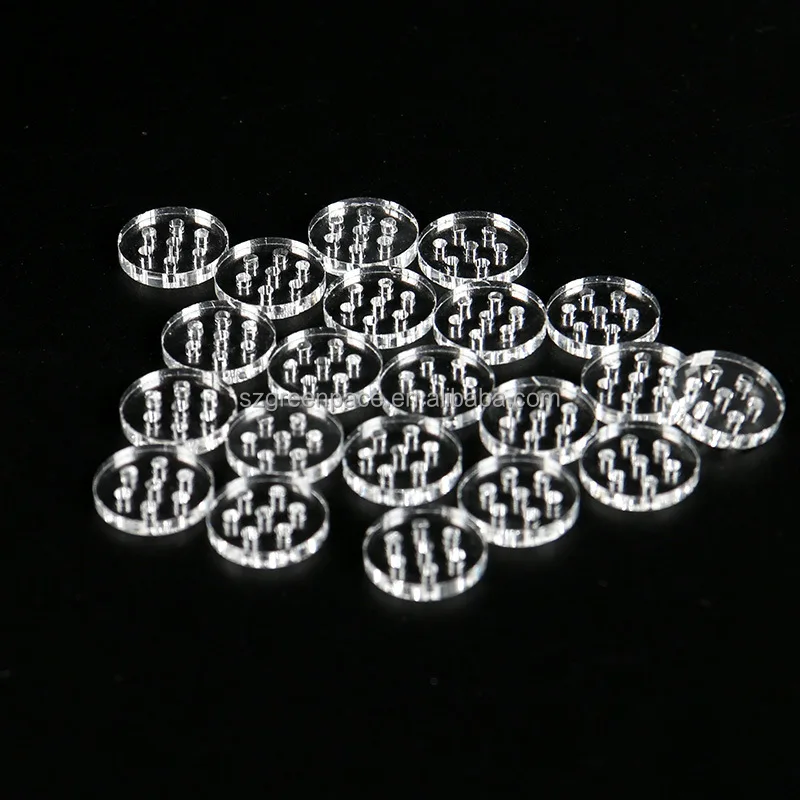 2024 wholesale cigar filter tips 7 holes Glass Filters screen clear round cap premium Smoking screen filter