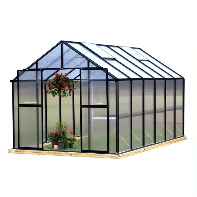 Manufacturer Sale Commercial Aluminium Alloy Modern Outdoor Modular Green House Kit Pc Sheet Small Polycarbonate Greenhouse