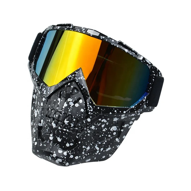 Outdoor cross country sports Skiing Retro cool face cover off road vehicle motorcycle Cross country glasses