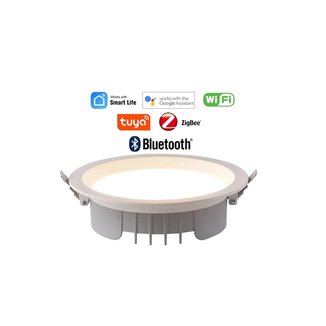 5W - 40W 3CCT Down Light Die-Casting Aluminum COB Ceiling Lighting Mount SMD LED Recessed Downlight Fixture