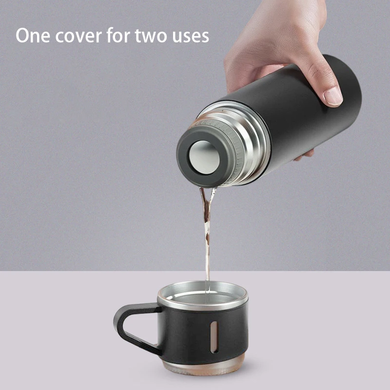 Corporate Business Thermos Mug Set Drinkware Set Thermos Vacuum Flask Stainless Steel Water Bottle Custom Logo Luxury with 2 Cup