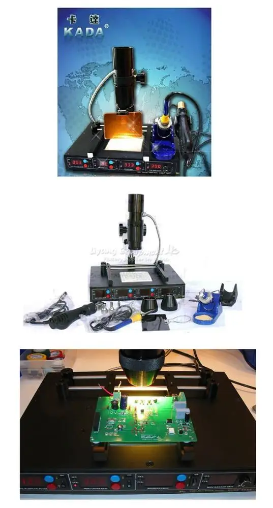 KADA 862d++ Desktop 4 in 1 Full Auto IRDA Infrared Soldering BGA Rework Station 220V 110V Welding Machine