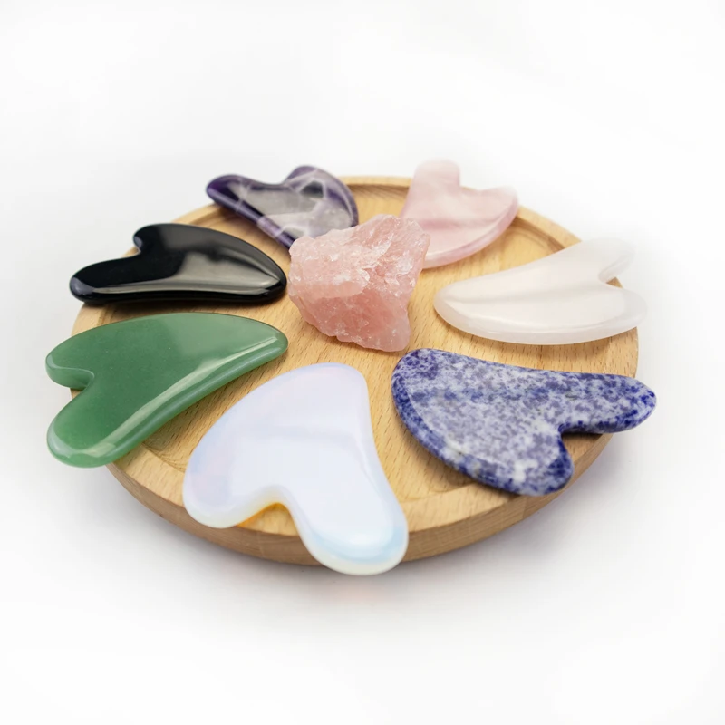 Facial Skincare Anti Wrinkle Slimming Massage Tool New Shape Bian Stone Gua Sha