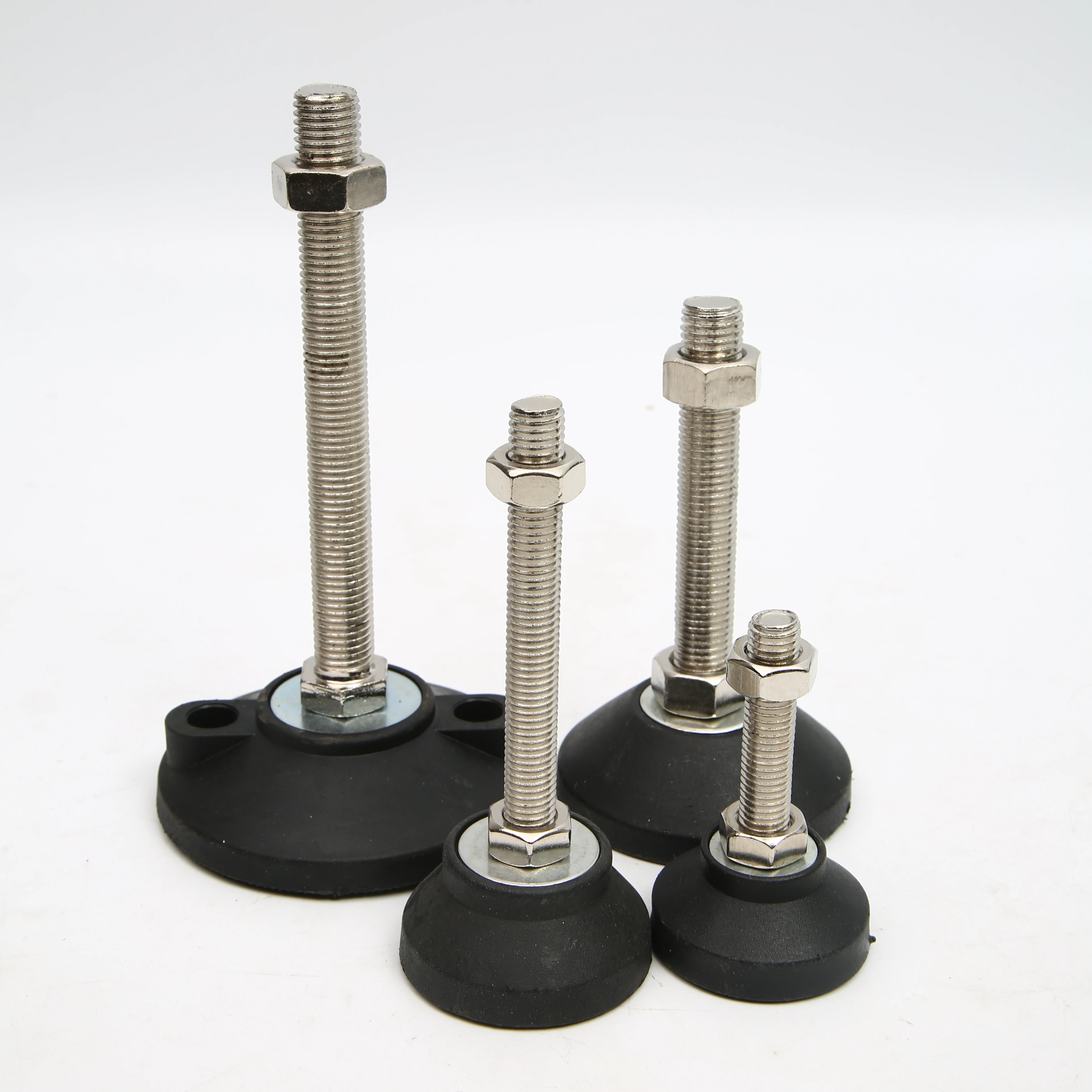 Nylon Fixed Round Plastic Furniture Adjustable Leveling Feet M4 M5 M6 M8 M10