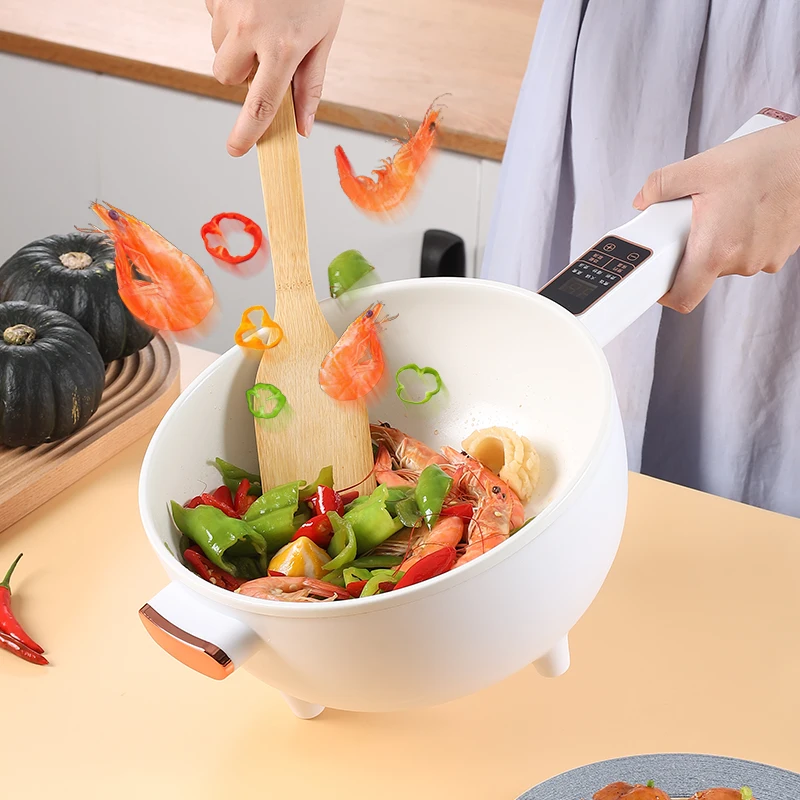 TOP Electric cooker household multi function 3L Can add steamer, and can add non-stick coating