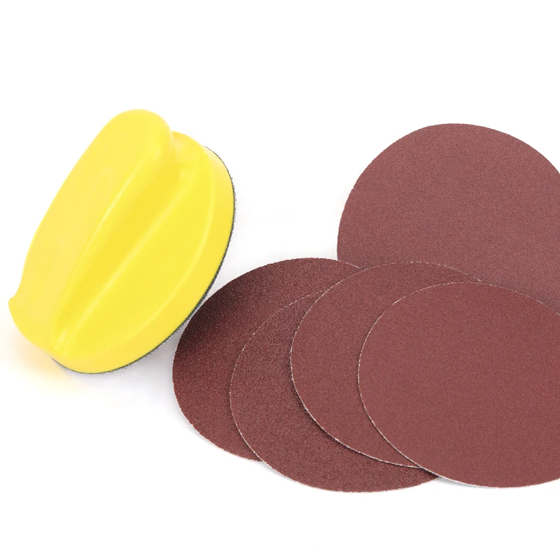 Оптовая продажа круглая наждачная бумага шлифовальный диск из оксида алюминия для
