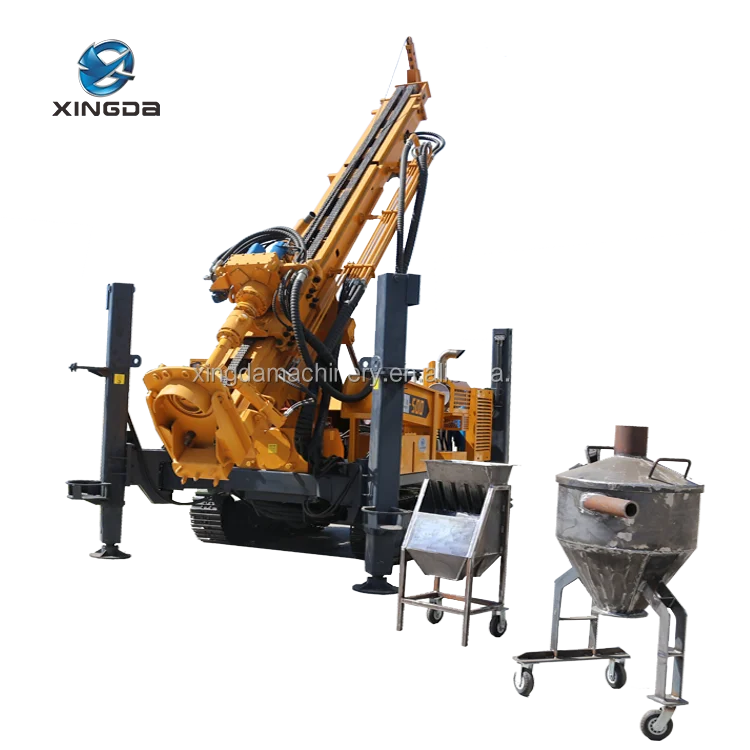 Large hole 500m mine reverse circulation drilling rig rc drilling rotary head exploration rc drill rigs