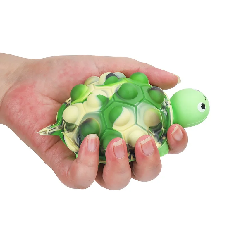 BSBH Wholesale Fidget Toys Tortoise Shape Relief Sensory Toys Pop Fidget Ball Keychain