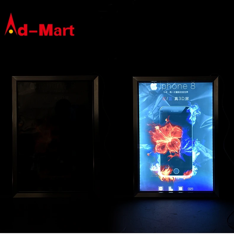 A0 A1 A2 A3 A4 Slim Snap Frame LED Light Box Movie Poster Frames Advertising Light Box for Poster Advertising