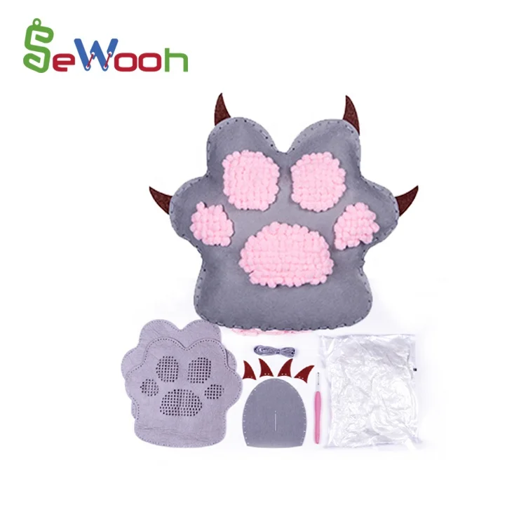 2020 new handmade educational creative loopy sewing plush crochet DIY sewing toy for kids