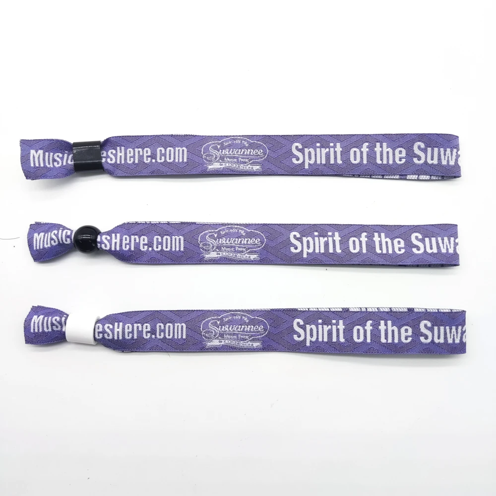Polyester Handmade Fabric Woven Cloth Wristband Wrist Band For Festival Event Fabric Bracelets