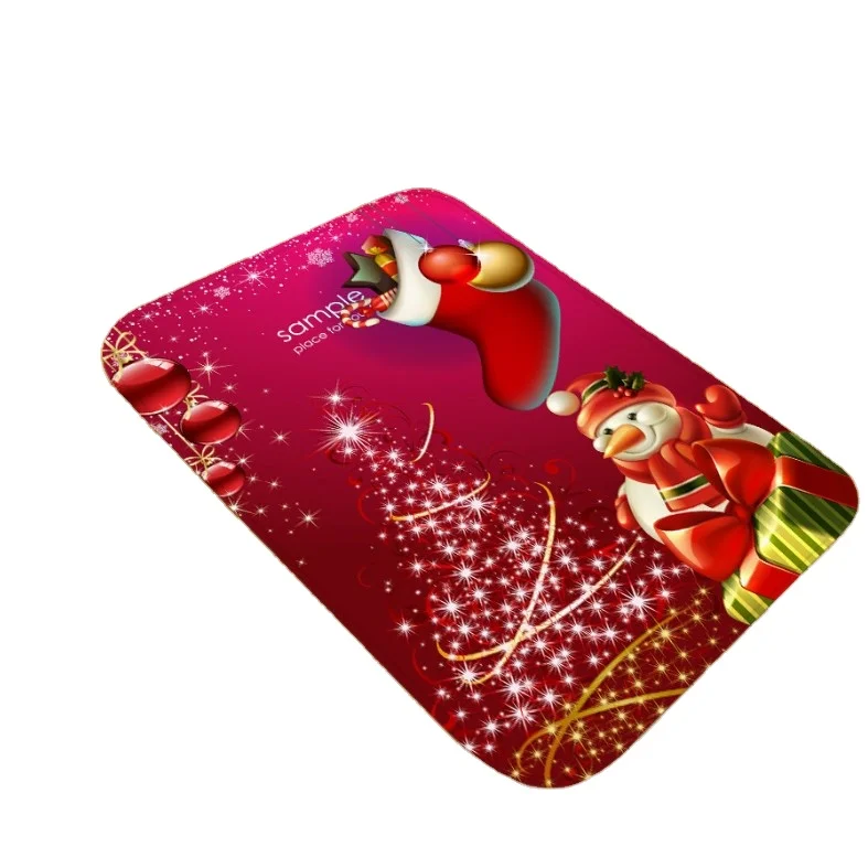 Merry Christmas Heat Transfer Printing Rubber door mats carpet