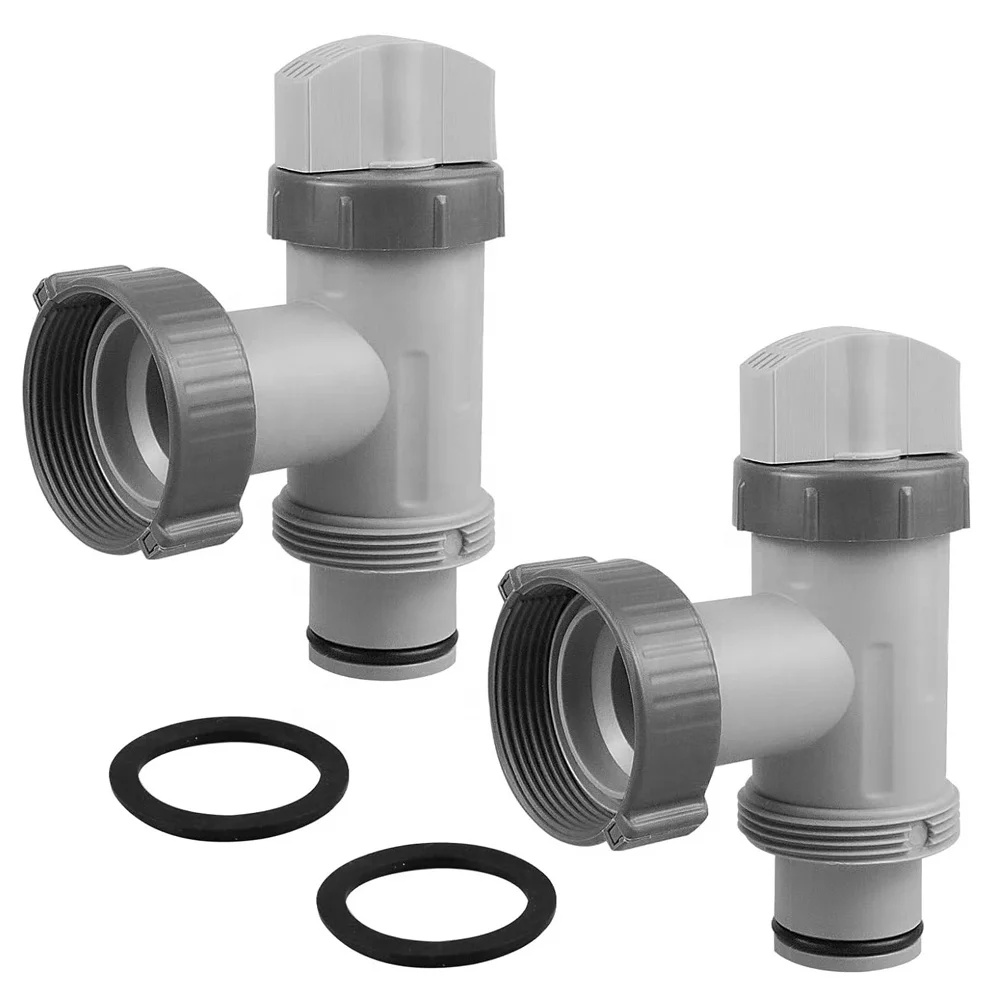 Replacement Pool Pump Part with Plunger Valve 1.5 inch Outlet Strainer and Gasket Nuts