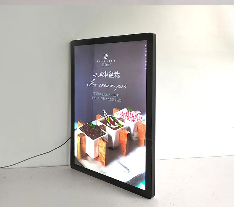 Indoor Advertising Led Light Box Aluminium Frame Billboard wall mounted easy install ultra thin LED backlight poster frame