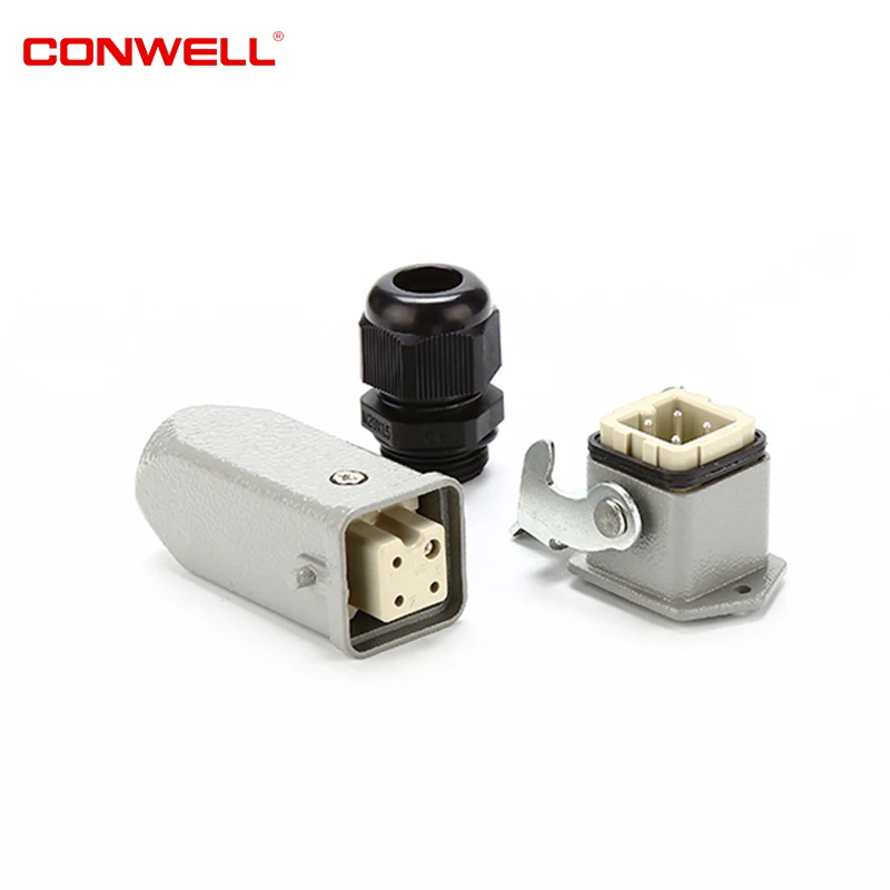 HA 003 10A 250V 3Pin Heavy Duty industrial Connector Replace Harting similer amphenol connector 3Pin Male spring connector
