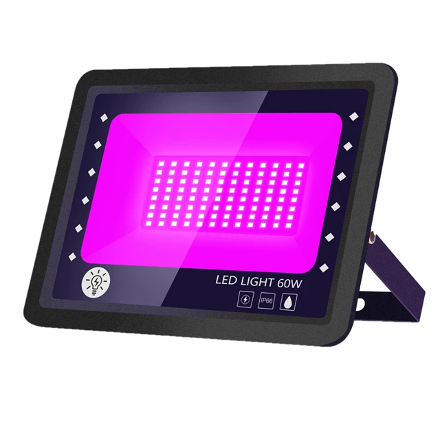 LED UV Flood Lights with Plug IP66 Waterproof Led stadium light for outdoor lighting LED Blacklight with Plug IP66 Ultraviolet