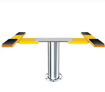 Dengshu 3.5T CE certificated H Shape arm Cheap Pneumatic and Hydraulic Single Post Inground Car Lift