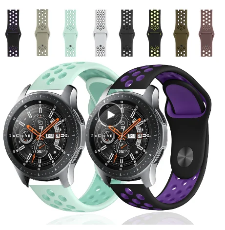 Chinber Universal 22mm 20mm Sport Silicone Strap for Amazfit GTR GTS Watches