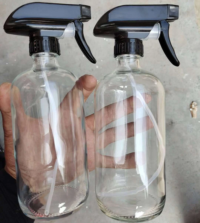 500 мл пусковой распылитель бутылки очиститель стеклянная бутылка с пусковым устройством