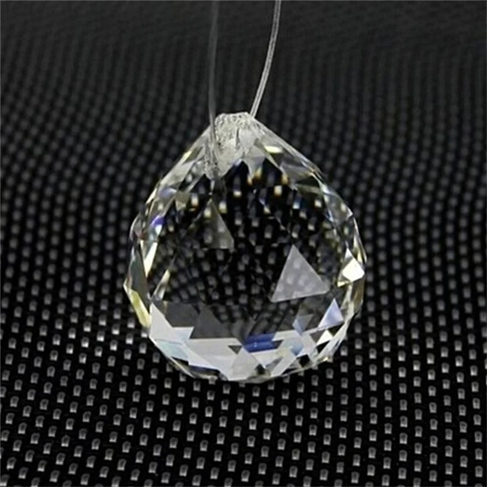Honor Of Crystal K9 Crystal Clear Light Ball Prisms DIY Pendant For Lighting Curtain Home Decor