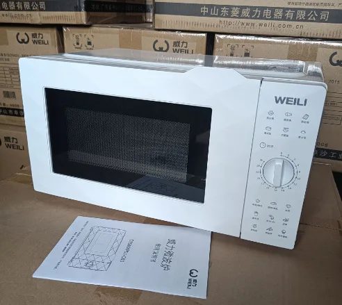 20L Household Multifunctional Microwave Oven Made in Guangdong, China 600W Electric White Stainless Steel Kitchen Appliances 600