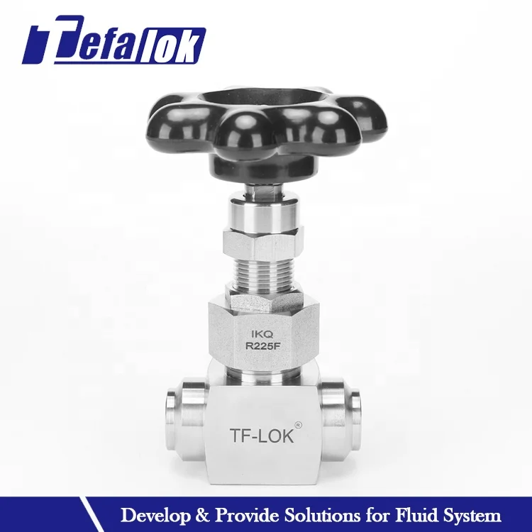 black handwheel stainless steel forged needle valve