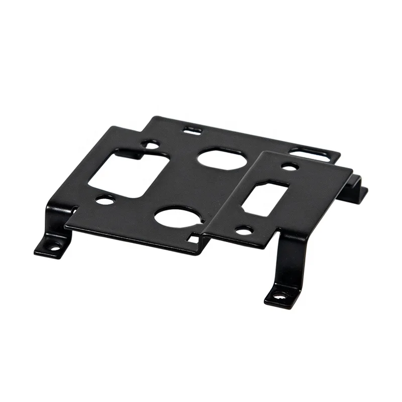 OEM Custom Black Powder Coated Laser Cutting and Bending Steel Sheet Metal Fabrication Parts