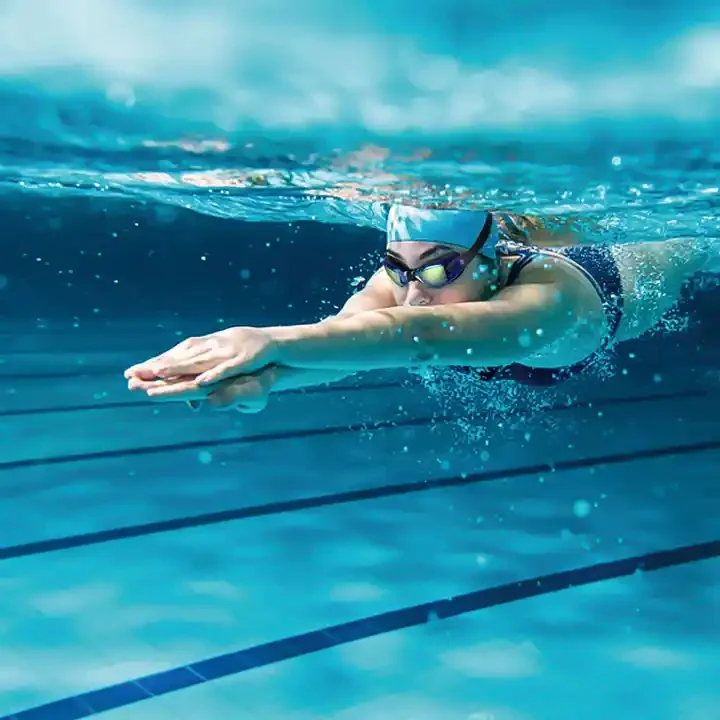 wholesale unisex UV-protection Mirrored Coating No Leaking Anti Fog UV Protection Swim Glasses with Case beach goggles swimming