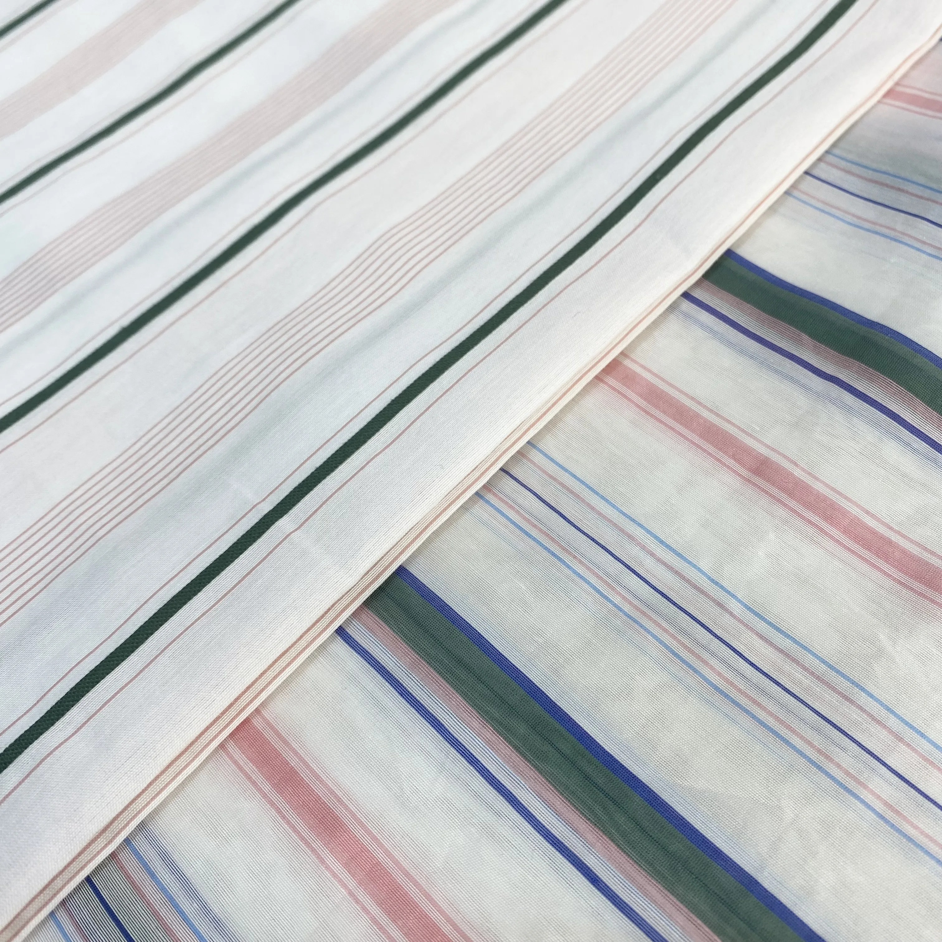 bci cotton yarn spandex nylon pinstripe nylon fabric for dress woman material