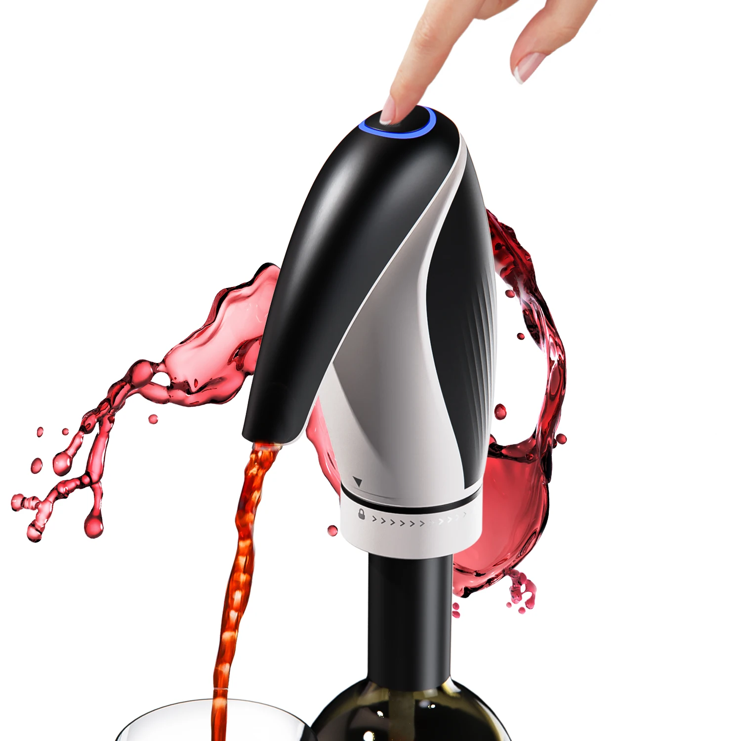 Best Selling Products 2022 in USA Amazon Portable and Automatic Bottle Breather Tap Machine Electric Wine Aerator Dispenser Pump
