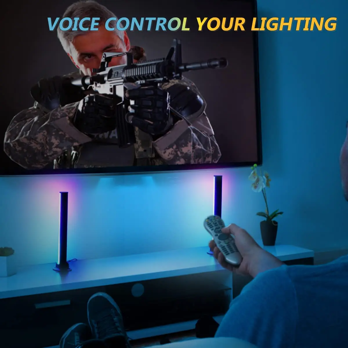 Great Roc 2022 New hot Voice App control sound pick up ambient light symphony ambient light Game Background Atmosphere Light
