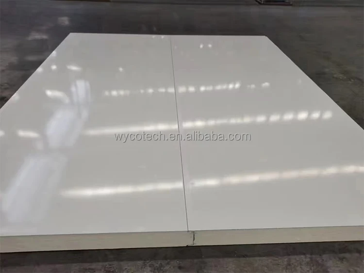 40mm Polyurethane Sandwich Panel with 0.4 mm & 0.45 mm Aluminium Insulation Materials  for cigar room House Wine Cellar Cooler