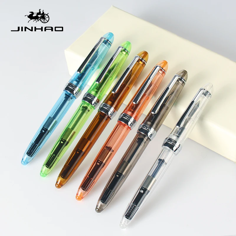JINHAO 992 Series Plastic Fountain Pen with Metal Accents  Stylish  Affordable Writing Instrument