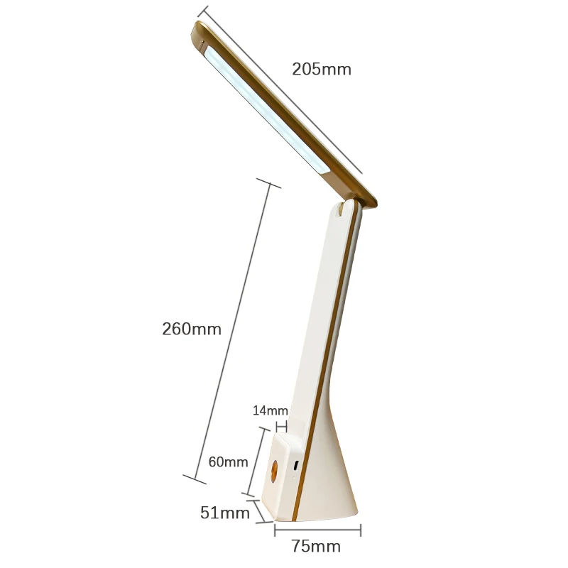 2024 New Portable Cordless Mini Table Lamp With 1200mAh Battery, Phone Holder