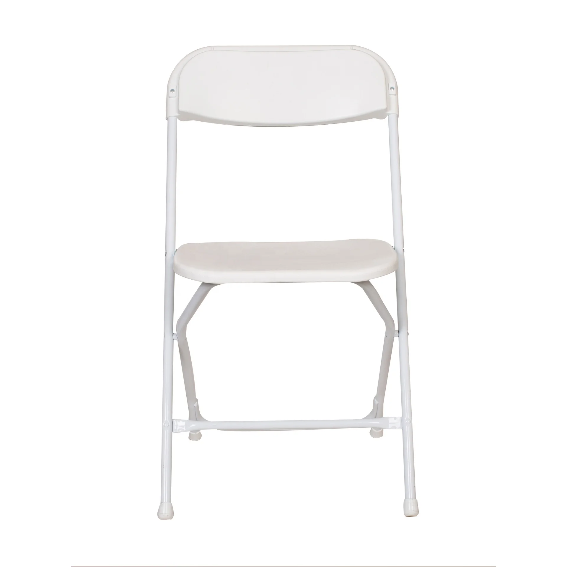 
Morezhome cheap wedding parties white plastic garden folding chairs with links 
