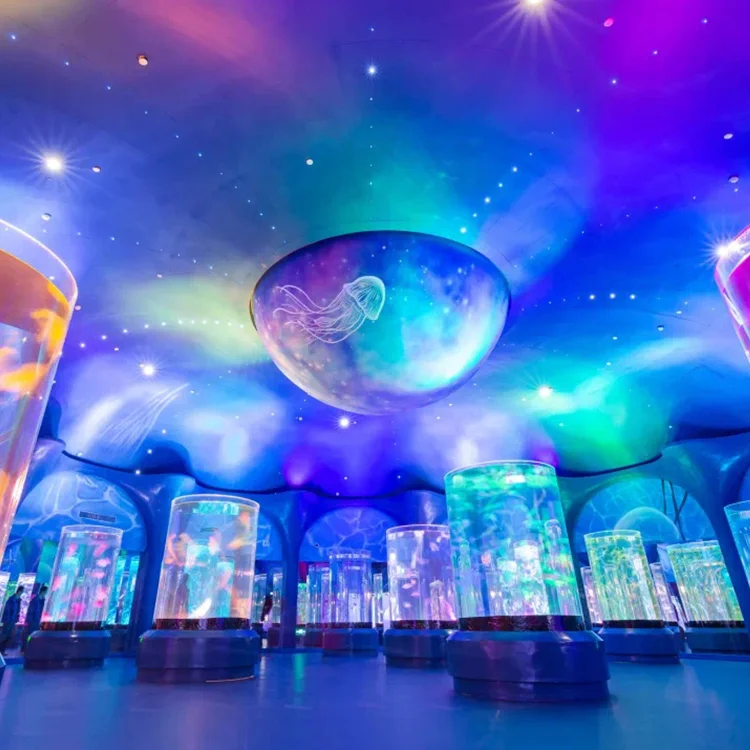 PMMA Special Acrylic Jellyfish Aquarium, Easy Clean Modern Aquarium Accessories Fish Tank Acrylic@